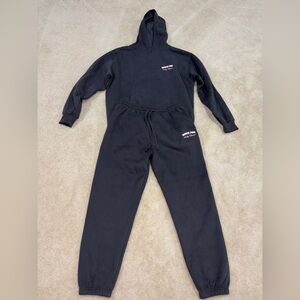 White Fox Sweat Set Sweatpants and Hoodie Lucky Thirteen